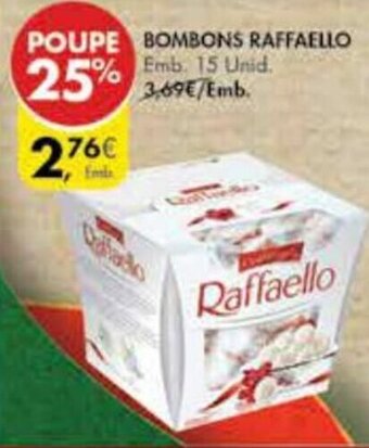 Pingo Doce Bombons Raffaello 15 unid promoção