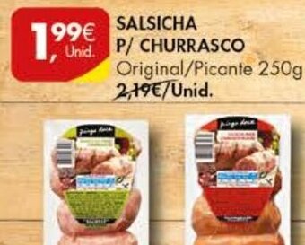 Pingo Doce Salsicha P/ Churrasco 250g promoção