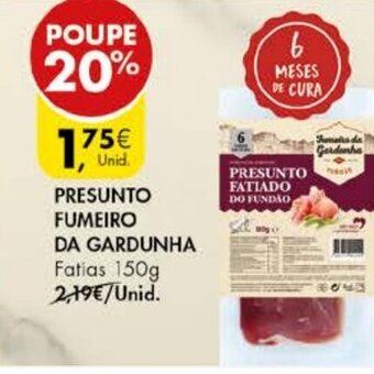 Pingo Doce Presunto Fumeiro da Gardunha 150g promoção