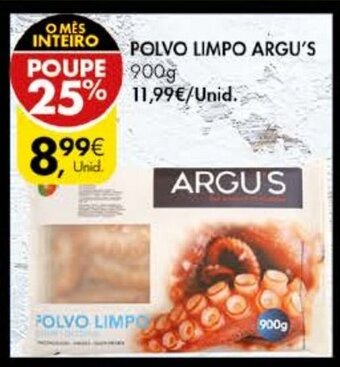 Pingo Doce Polvo Limpo Argu's 900g promoção
