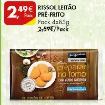 Pingo Doce Rissol Leitão Pré-Frito Pack 4x85g promoção
