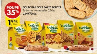 Pingo Doce Bolachas Soft Bakes Belvita 250g promoção