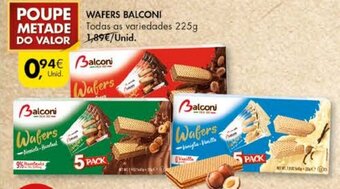 Pingo Doce Wafers Balconi 225g promoção