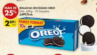 Pingo Doce Bolachas Recheadas Oreo 440g - 10 Unid promoção