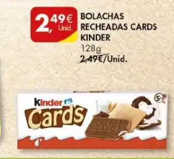 Pingo Doce Bolachas Recheadas Cards Kinder 128g promoção