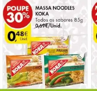 Pingo Doce Massa Noodles Koka 85g promoção