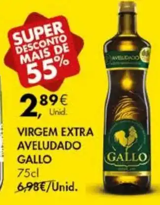 Pingo Doce Virgem Extra Aveludado Gallo 75cl promoção