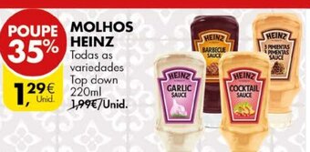 Pingo Doce Molhos Heinz 220ml promoção