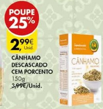 Cânhamo Descascado cem Porcento 150g