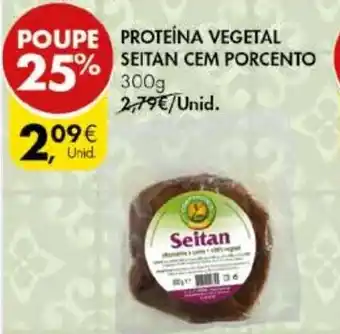 Pingo Doce Proteína Vegetal Seitan cem Porcento 300g promoção