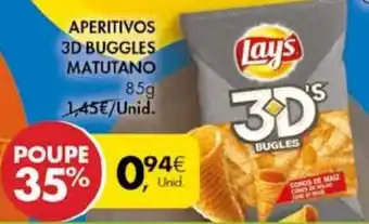 Pingo Doce Aperitivos 3D Buggles Matutano 85g promoção