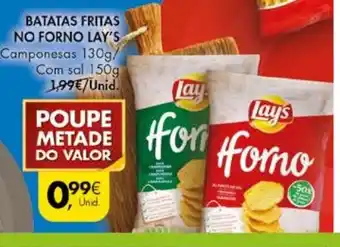Pingo Doce Batatas Fritas No Forno Lay's 130g promoção