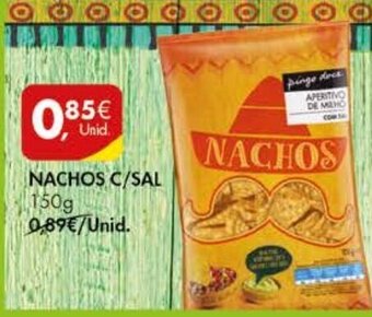 Pingo Doce Nachos C/Sal 150g promoção
