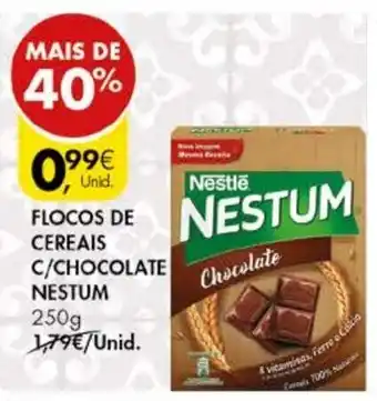 Pingo Doce Flocos de Cereais C/ Chocolate Nestum 250g promoção