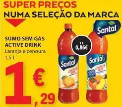 E.Leclerc Santal - sumo sem gas active drink promoção