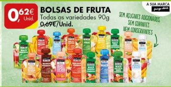 Pingo Doce Bolsas de Fruta 90g promoção