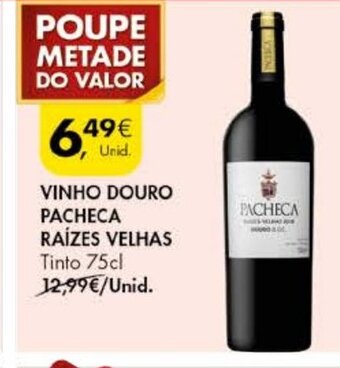 Pingo Doce Vinho Douro Pacheca Raízes Velhas 75cl promoção
