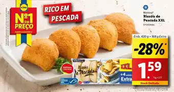 Lidl Monissa Rissóis de Pescada XXL promoção