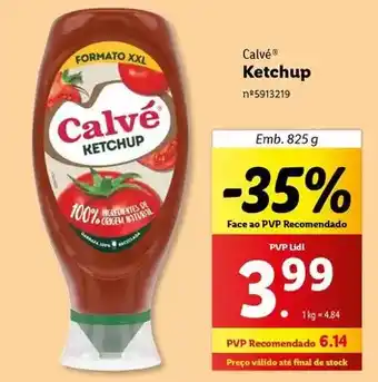 Lidl Calvé - ketchup promoção