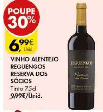 Pingo Doce Vinho Alentejo Reguengos Reserva dos Sócios 75cl promoção