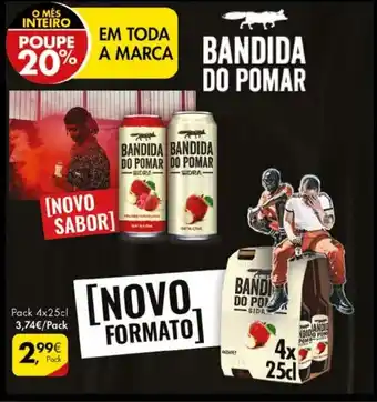 Pingo Doce Bandida do Pomar Pack 4x25cl promoção