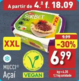 ALDI MUCCI Açaí promoção