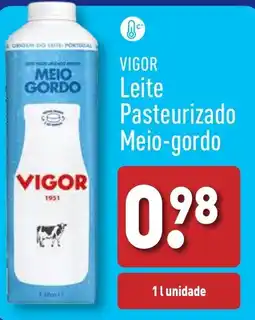 ALDI VIGOR Leite Pasteurizado Meio-gordo promoção