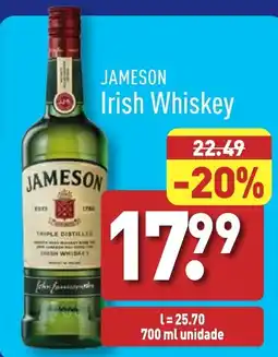 ALDI JAMESON Irish Whiskey promoção