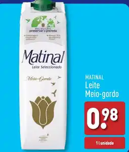 ALDI MATINAL Leite Meio-gordo promoção