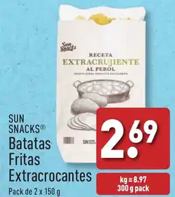 ALDI SUN SNACKS Batatas Fritas Extracrocantes promoção