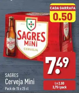 ALDI SAGRES Cerveja Mini promoção