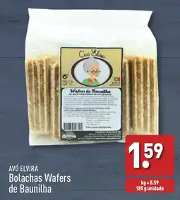 ALDI AVÓ ELVIRA Bolachas Wafers de Baunilha promoção