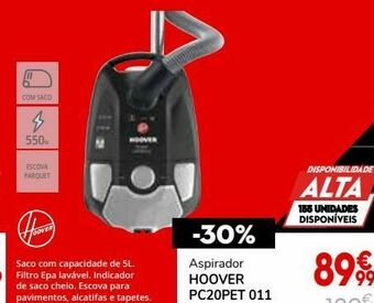Aspirador com saco hoover