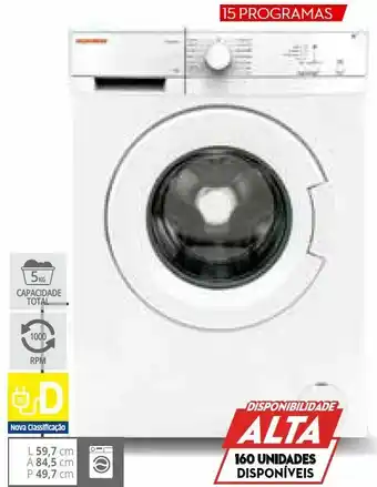Máquina de lavar roupa tlk1005p