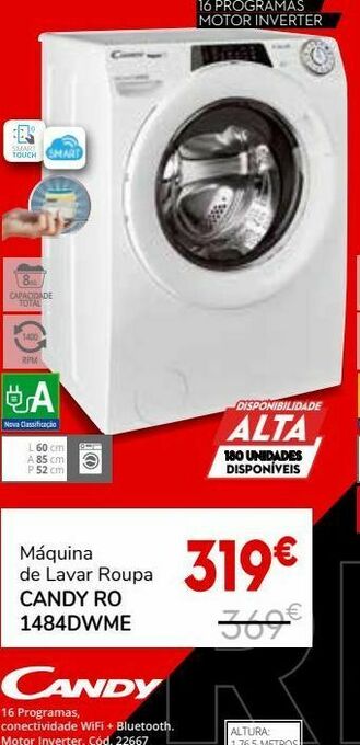 Conforama Máquina lavar roupa candy promoção