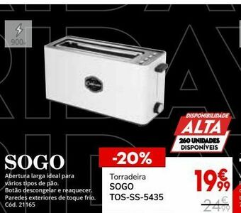 Conforama Torradeira sogo promoção