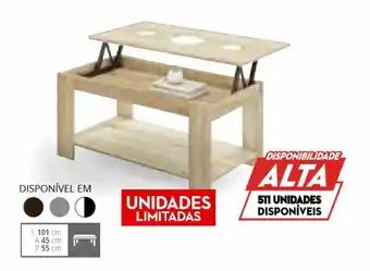 Conforama Mesa baixa elevável promoção