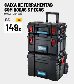 Brico Depôt Caixa de ferramentas com rodas 3 peças promoção