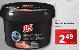 Lidl W5 - pasta lava maos promoção
