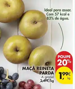 Pingo Doce Maçã reineta parda a granel promoção