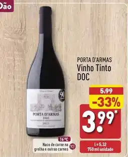 ALDI Porta d'armas - vinho tinto doc promoção