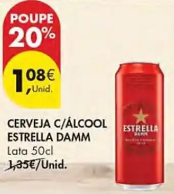 Pingo Doce Cerveja c/álcool estrella damm promoção