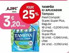 Intermarché Tampax - tampão c/ aplicador promoção