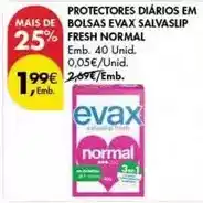 Pingo Doce Evax - protectores diarios em bolsas promoção