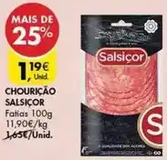 Pingo Doce Salsicor - chouricao promoção