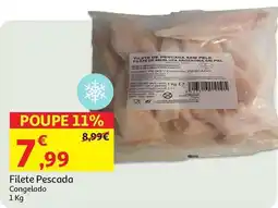 Auchan Filete Pescada Congelado promoção