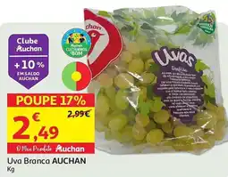 Auchan Uva Branca AUCHAN promoção