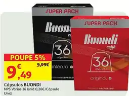Auchan Cápsulas BUONDI promoção