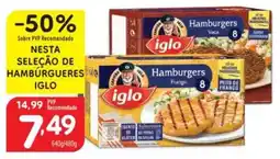 Minipreço Nesta seleção de hamburgueres iglo promoção