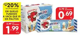 Minipreço Em queijo fundido a vaca que ri em palitos promoção